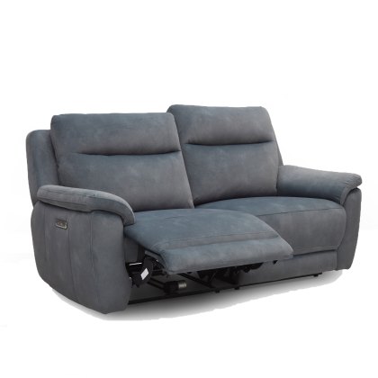 Oakley 3 Seater Power Recliner Sofa in Dexter Shadow