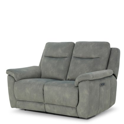 Oakley 2 Seater Power Recliner Sofa in Dexter Shadow