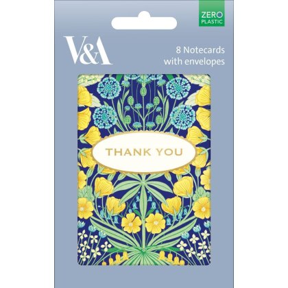 V&A Thank You Mallow Notecards Pack of 8