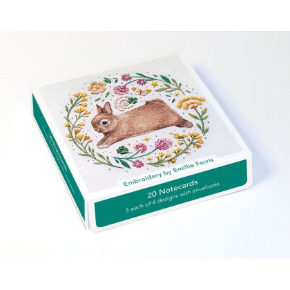 Emillie Ferris Embroidery Notecards Pack of 20