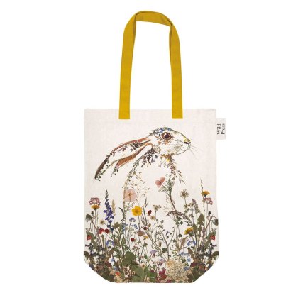 Wild Press Wildflower Hare Tote Bag