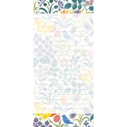 Spring Flowers & Butterflies Magnetic Notepad