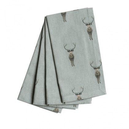 Sophie Allport Highland Stag Set of 4 Napkins Sophie Allport Highland Stag Set of 4 Napkins