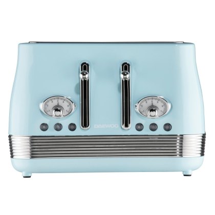 Daewoo Denver 4 Slice Toaster Sky Blue Daewoo Denver 4 Slice Toaster Sky Blue
