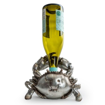McGowan Rutherford Antique Silver Thirsty Crab Wine Bottle Holder McGowan Rutherford Antique Silver Thirsty Crab Wine Bottle Holder
