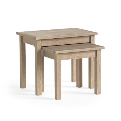 Cottage Collection Nest of Table in Oak Cottage Collection Nest of Table in Oak