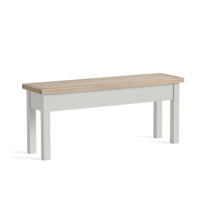 Cottage Collection Shallow Storage Bench in Grey Cottage Collection Shallow Storage Bench in Grey