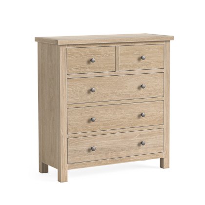 Cottage Collection 2 Over 3 Chest  in Oak Cottage Collection 2 Over 3 Chest  in Oak