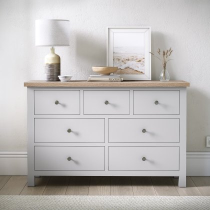 Cottage Collection 3 Over 4 Chest  in Grey Cottage Collection 3 Over 4 Chest  in Grey