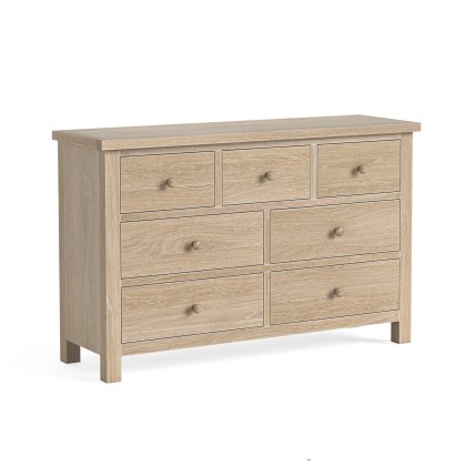 Cottage Collection 3 Over 4 Chest  in Oak Cottage Collection 3 Over 4 Chest  in Oak