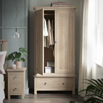 Cottage Collection Gents Wardrobe in Oak Cottage Collection Gents Wardrobe in Oak