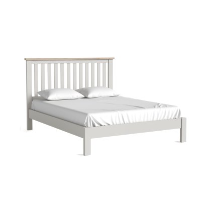Cottage Collection Slatted Low Foot End Bedframe in Grey Cottage Collection Slatted Low Foot End Bedframe in Grey