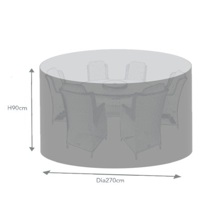 6 Seater Large Round Garden Furniture Cover 6 Seater Large Round Garden Furniture Cover