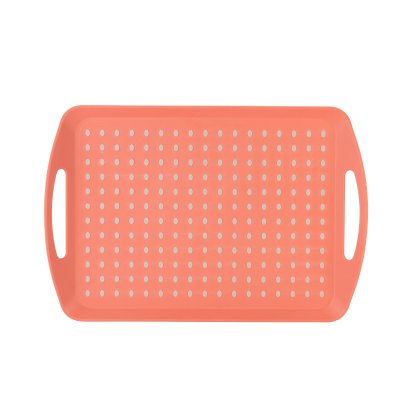 Fusion Twist Coral Non-Slip Tray