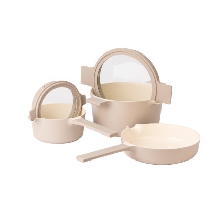 Luxe All-In-One Beige Cookware Set