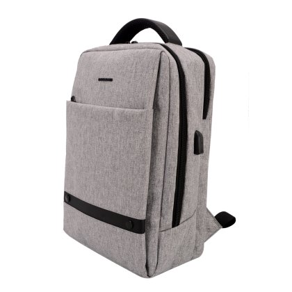 David Jones Light Grey Fabric Backpack