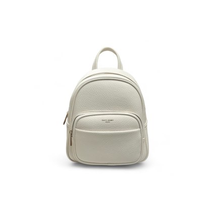David Jones White Textured Backpack David Jones White Textured Backpack