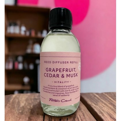 Potters Crouch Wellness Vitality Grapefruit, Cedar & Musk Diffuser Refill Potters Crouch Wellness Vitality Grapefruit, Cedar & Musk Diffuser Refill