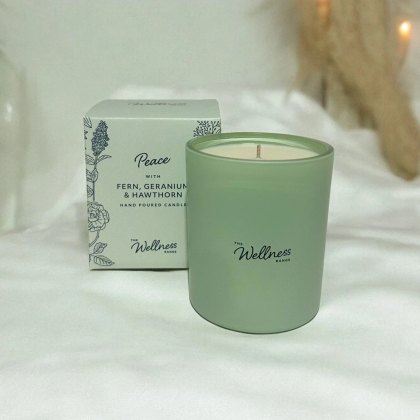 Potters Crouch Wellness Peace Fern, Geranium & Hawthorn Glass Candle Potters Crouch Wellness Peace Fern, Geranium & Hawthorn Glass Candle