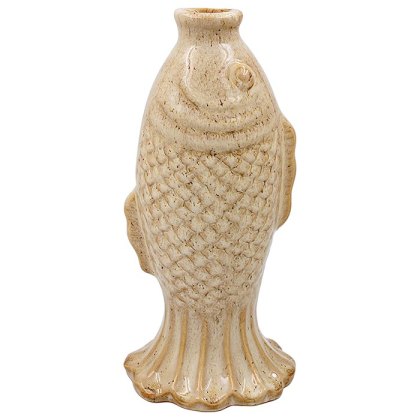 Shudehill Cream Fish Vase
