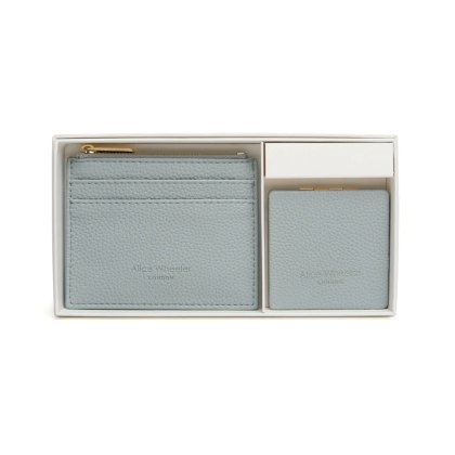 Alice Wheeler Serenity Purse and Mirror Set Duck Egg Alice Wheeler Serenity Purse and Mirror Set Duck Egg