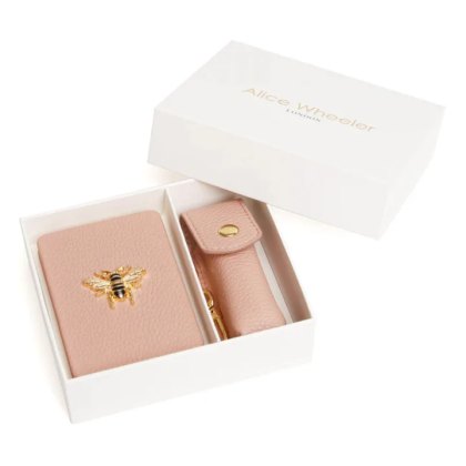 Alice Wheeler Compact and Lipstick Holder Gift Set Pink Alice Wheeler Compact and Lipstick Holder Gift Set Pink