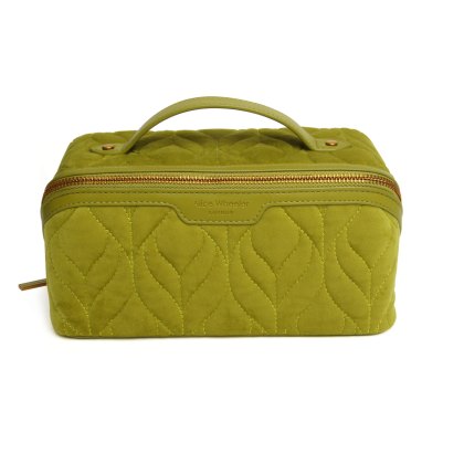 Alice Wheeler Velvet Train Case Lime Alice Wheeler Velvet Train Case Lime