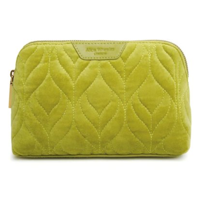 Alice Wheeler Velvet Makeup Pouch Lime Alice Wheeler Velvet Makeup Pouch Lime