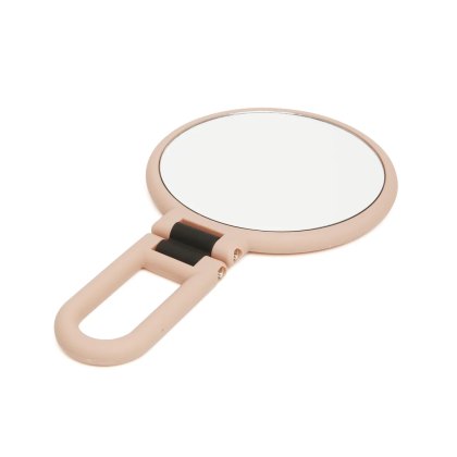 Alice Wheeler Soft Touch Folding Mirror Pink