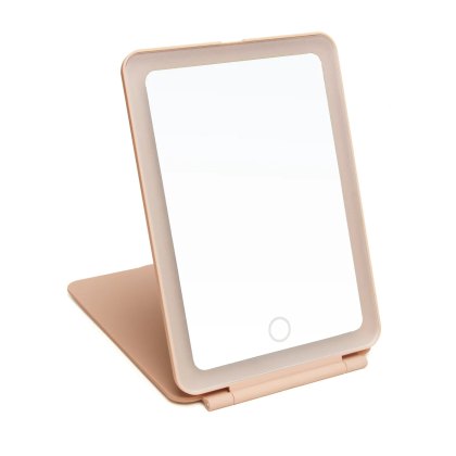 Alice Wheeler Soft Touch LED Mirror Pink