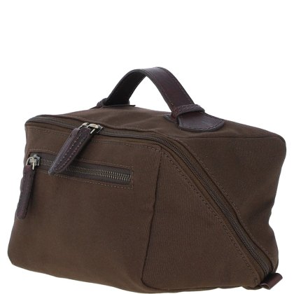 Ashwood Leather Fenland Canvas Washbag