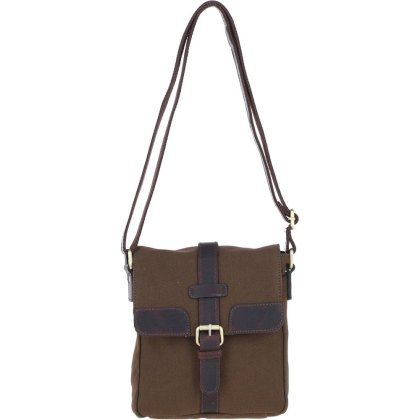 Ashwood Leather Fenland Canvas Flap Top Crossbody Bag Ashwood Leather Fenland Canvas Flap Top Crossbody Bag