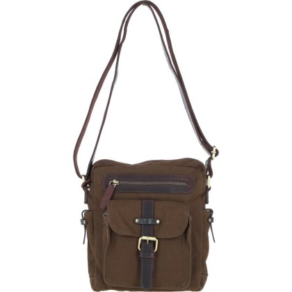 Ashwood Leather Fenland Canvas Crossbody Bag