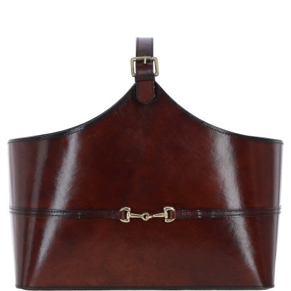 Ashwood Leather Magazine Basket Ashwood Leather Magazine Basket