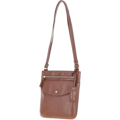 Ashwood Leather Chester Tan Front Pouch Crossbody Bag Ashwood Leather Chester Tan Front Pouch Crossbody Bag
