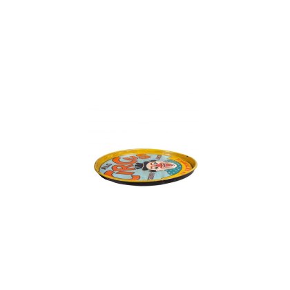 Quirky Barn Hand Painted Circus Clown Serving Tray