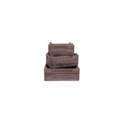 Quirky Barn Set of 3 Lavender Boxes