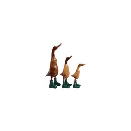 Quirky Barn Wooden Tall Duck in Hunter Wellies