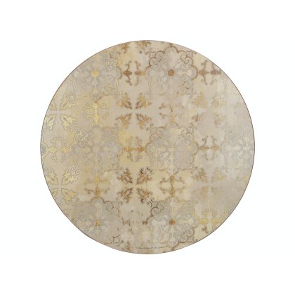 Creative Tops Gold Impressions Set of 4 Round Placemats Creative Tops Gold Impressions Set of 4 Round Placemats