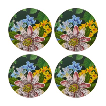 Creative Tops Floral Set of 4 Round Coasters