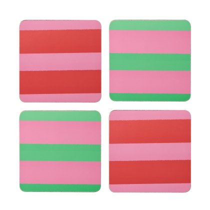 Creative Tops Stripes Set of 4 Coasters