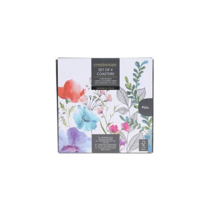 Creative Tops Meadow Floral Set of 4 Coasters