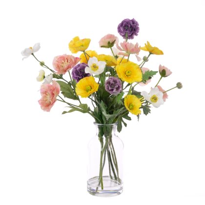 Floralsilk Anemone & Ranunculus in Vase Floralsilk Anemone & Ranunculus in Vase