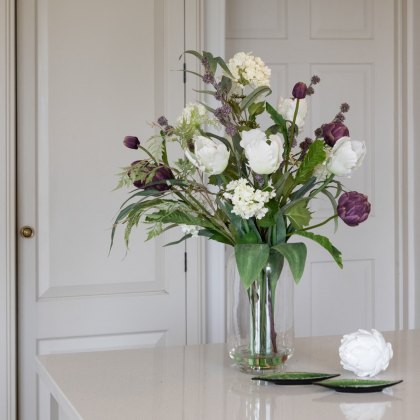 Floralsilk Tulip & Artichoke in Vase