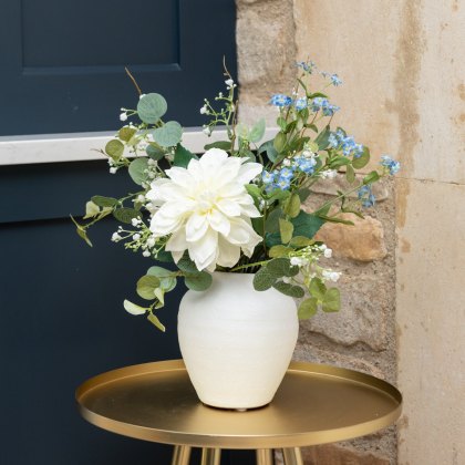 Floralsilk Dahlia & Forget-Me-Not in Vase