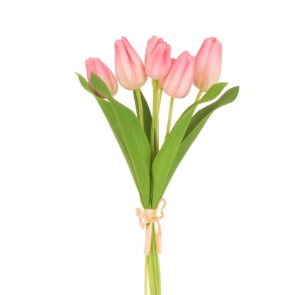Floralsilk Fresh Touch Peach Tulip Bundle of 7 Floralsilk Fresh Touch Peach Tulip Bundle of 7