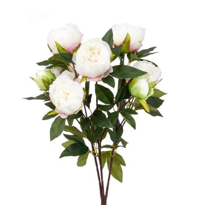 Floralsilk Large White Peony Bush Floralsilk Large White Peony Bush