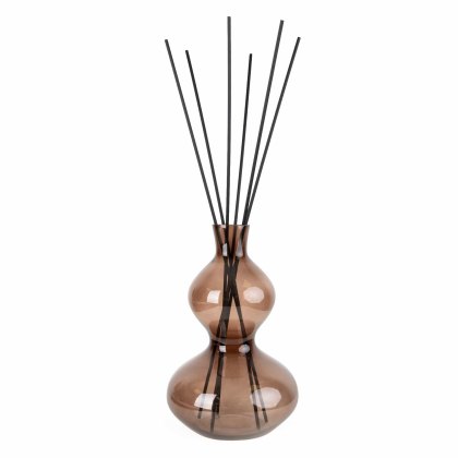 Candlelight Wavy Glass Diffuser Smokey Black