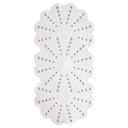 Showerdrape Bath Mat White Petal Showerdrape Bath Mat White Petal
