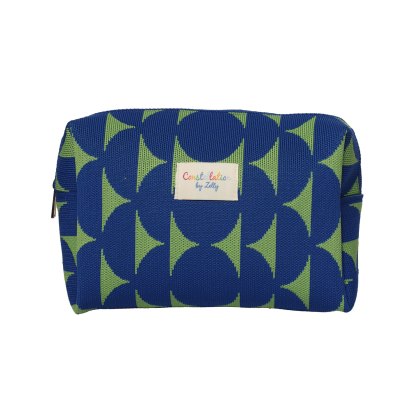 Zelly Woven Bag Blue Abstract Wash Bag Zelly Woven Bag Blue Abstract Wash Bag
